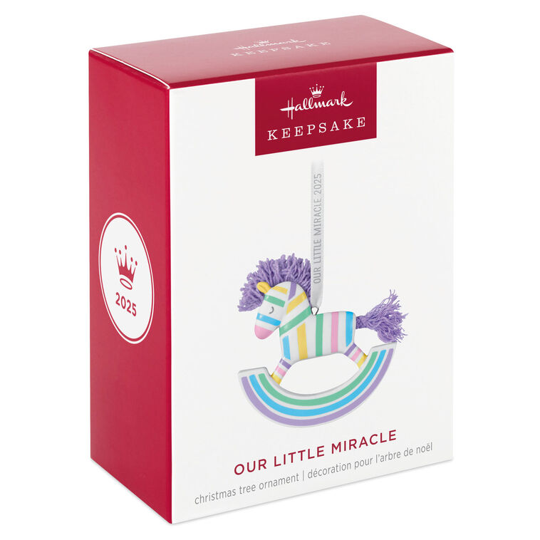 Hallmark Keepsake Christmas Ornament 2025, Our Little Miracle 2025, Porcelain, New Baby Gifts - BCGiftMall