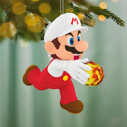 Hallmark 2026 Christmas Nintendo Powered Up With Mario Fire Mario Ornament