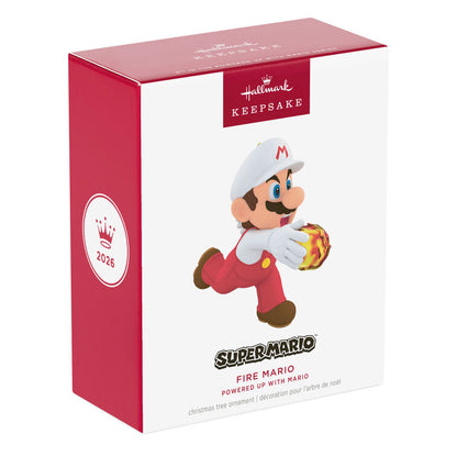 Hallmark 2026 Christmas Nintendo Powered Up With Mario Fire Mario Ornament