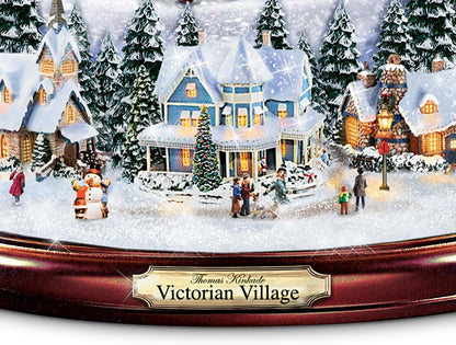 Thomas Kinkade Victorian Christmas Village Snowglobe