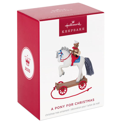 Hallmark Keepsake Christmas A Pony for Christmas 2025 Ornament