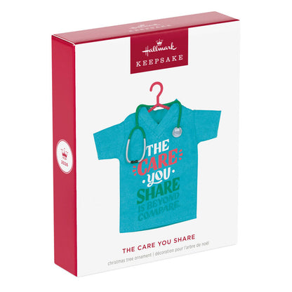 Hallmark 2026 Christmas Ornament The Care You Share Fabric
