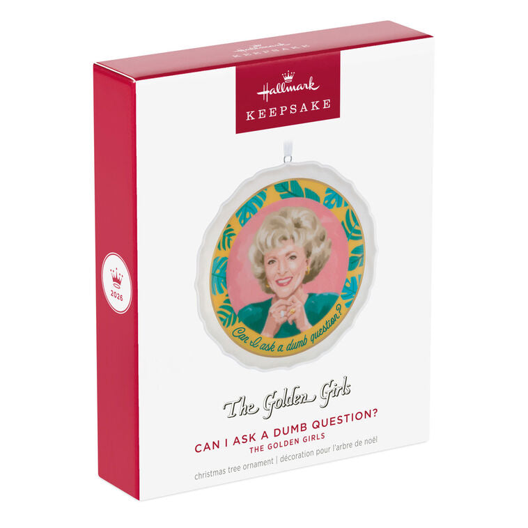 Hallmark 2026 Christmas The Golden Girls Can I Ask a Dumb Question? Porcelain Ornament