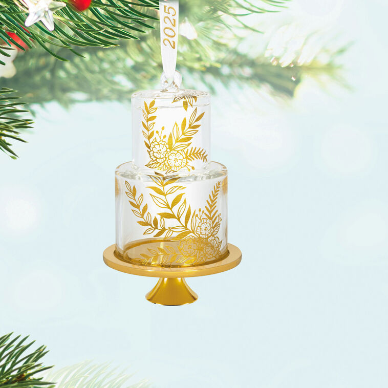 Hallmark Keepsake Christmas Ornament 2025, Our Sweet Beginning 2025, Glass, Wedding Gifts - BCGiftMall