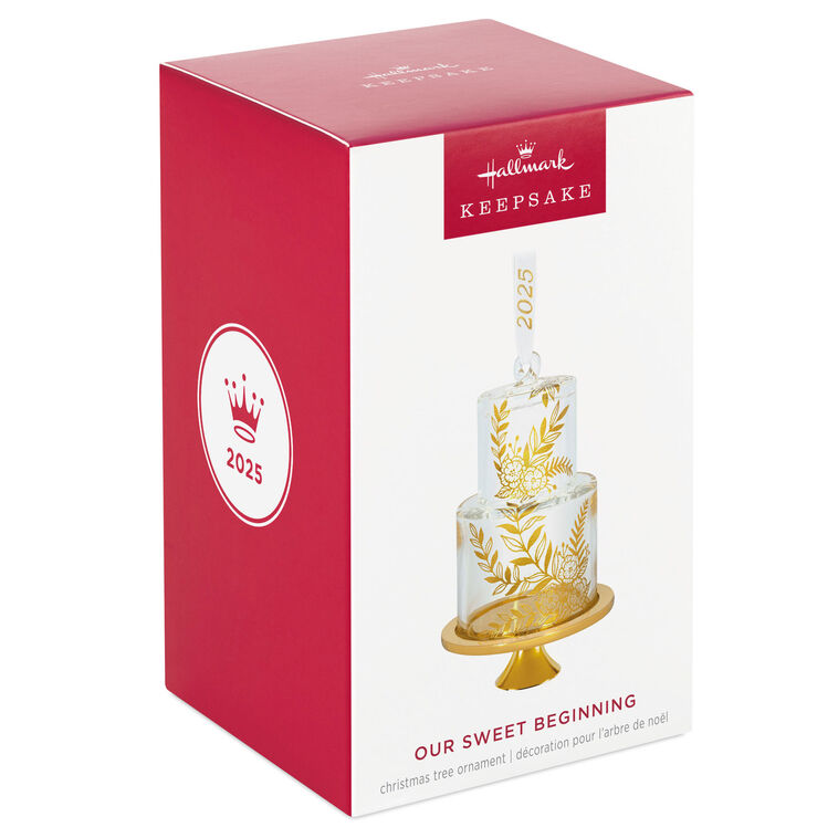 Hallmark Keepsake Christmas Ornament 2025, Our Sweet Beginning 2025, Glass, Wedding Gifts - BCGiftMall