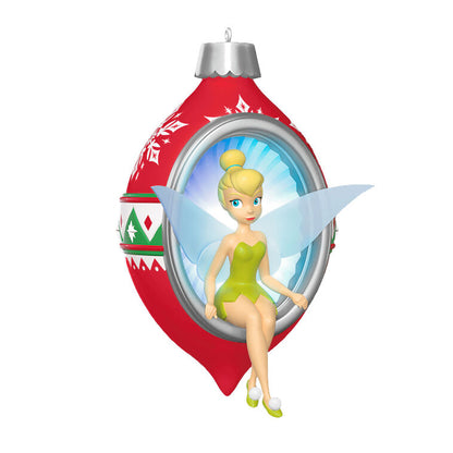 Hallmark Keepsake Christmas Ornament 2025, Disney Tinker Bell Trimming The Tree with Tink with Light, Gifts for Disney Fans - BCGiftMall