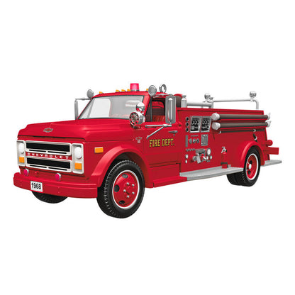 Hallmark Keepsake Christmas Ornament 2025, Fire Brigade 1968 Chevrolet Fire Engine 2025 with Light, Hobby Gifts