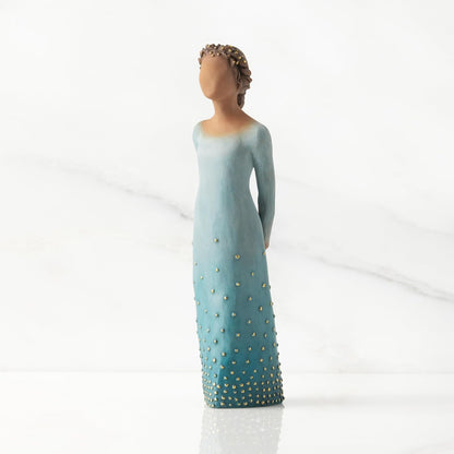 Willow Tree Radiance (Darker Skin), Your Strength and Beauty Shine from Within, Gift of Support, Encouragement, Overcoming Adversity or Celebration, Sculpted Hand-Painted Figure