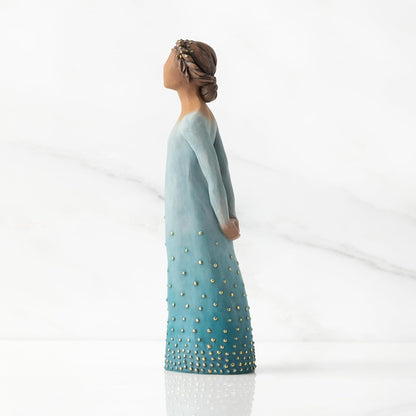 Willow Tree Radiance (Darker Skin), Your Strength and Beauty Shine from Within, Gift of Support, Encouragement, Overcoming Adversity or Celebration, Sculpted Hand-Painted Figure