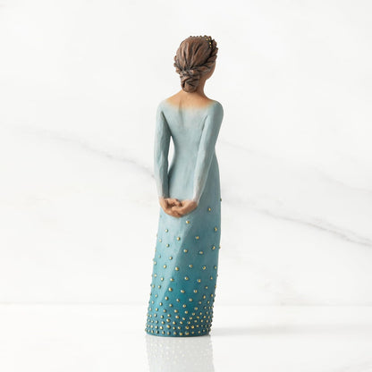 Willow Tree Radiance (Darker Skin), Your Strength and Beauty Shine from Within, Gift of Support, Encouragement, Overcoming Adversity or Celebration, Sculpted Hand-Painted Figure