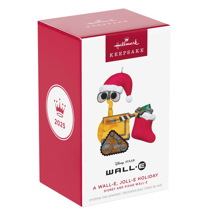 Hallmark Keepsake Christmas 2025 Disney/Pixar Wall-E A Wall-E, Joll-E Holiday Ornament