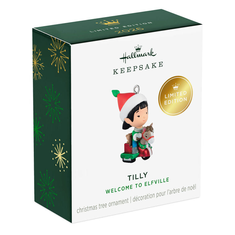Hallmark 2026 Christmas Ornament Mini Welcome to Elfville Tilly Ornament, 1" Limited Edition