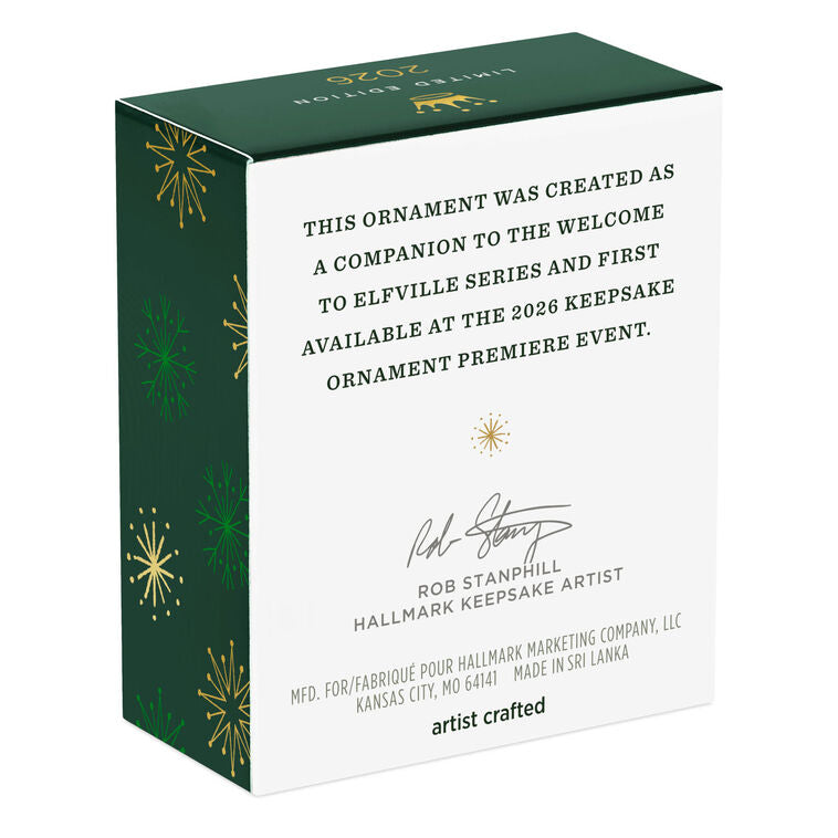 Hallmark 2026 Christmas Ornament Mini Welcome to Elfville Tilly Ornament, 1" Limited Edition