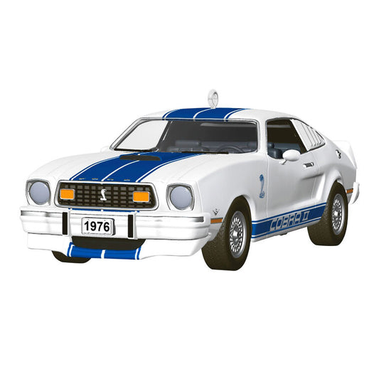 2026 Hallmark Christmas Ornament Classic American Cars 1976 Ford Mustang Cobra II 2026 Metal