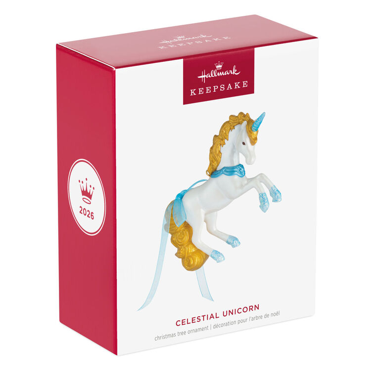 2026 Hallmark Christmas Celestial Unicorn Ornament