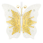 Hallmark Christmas Ornament 10th Anniversary Brilliant Butterflies Porcelain and Metal Ornament