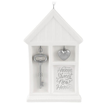 Hallmark Keepsake Christmas Ornament 2026, Home Sweet New Home 2026, Porcelain and Metal, Housewarming Gifts