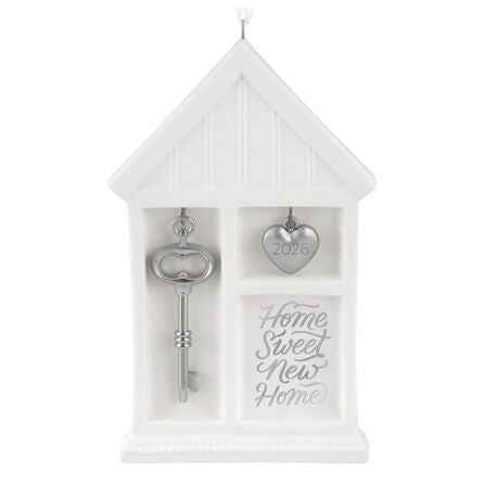 Hallmark Keepsake Christmas Ornament 2026, Home Sweet New Home 2026, Porcelain and Metal, Housewarming Gifts
