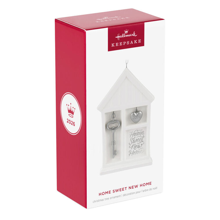 Hallmark Keepsake Christmas Ornament 2026, Home Sweet New Home 2026, Porcelain and Metal, Housewarming Gifts