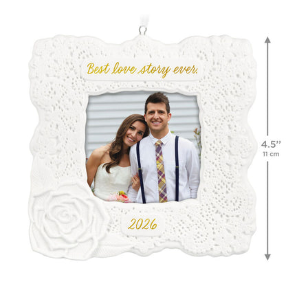 Hallmark Christmas Ornament Best Love Story Ever 2026 Photo Frame