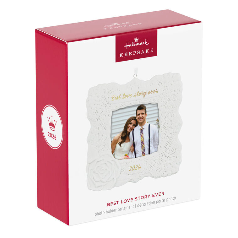 Hallmark Christmas Ornament Best Love Story Ever 2026 Photo Frame