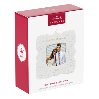 Hallmark Christmas Ornament Best Love Story Ever 2026 Photo Frame