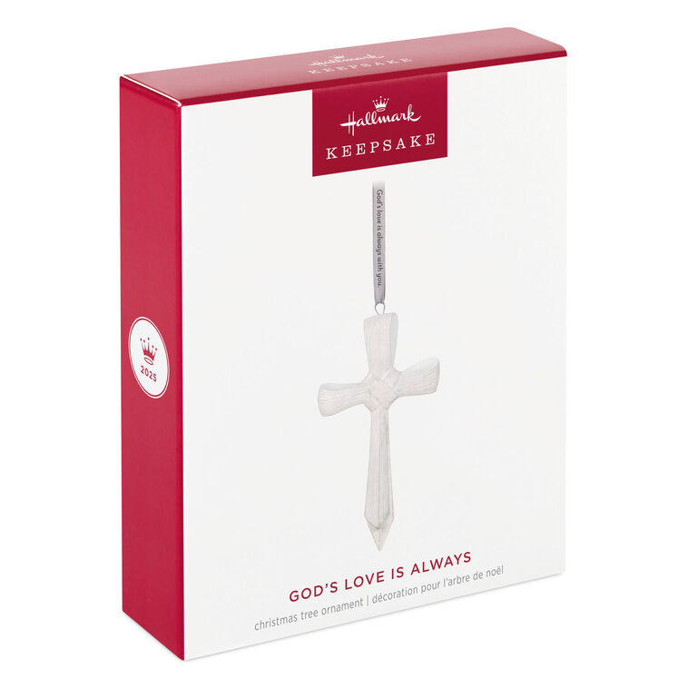Hallmark Keepsake Christmas Ornament 2025, God's Love is Always, Porcelain, Faith Gifts - BCGiftMall