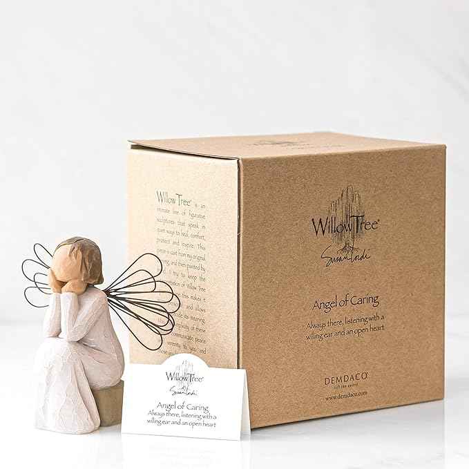 Willow Tree Angel of Caring, Sculpted Hand-Painted Figure