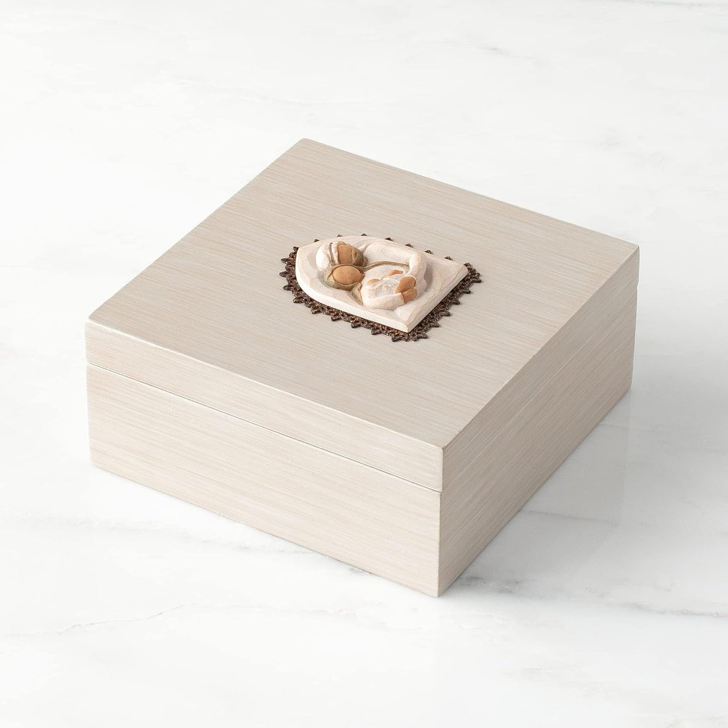 Willow Tree Holy Family, sculpted hand-painted Memory Box - BCGiftMall