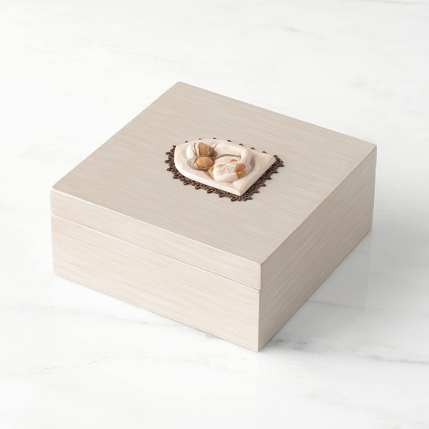 Willow Tree Holy Family, sculpted hand-painted Memory Box - BCGiftMall