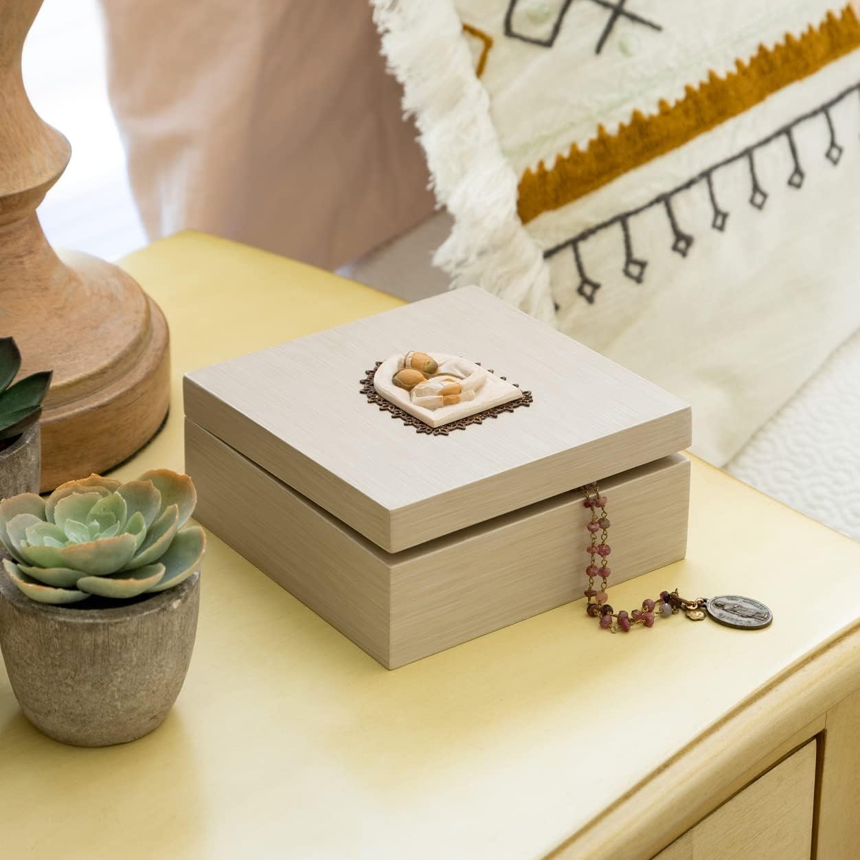 Willow Tree Holy Family, sculpted hand-painted Memory Box - BCGiftMall