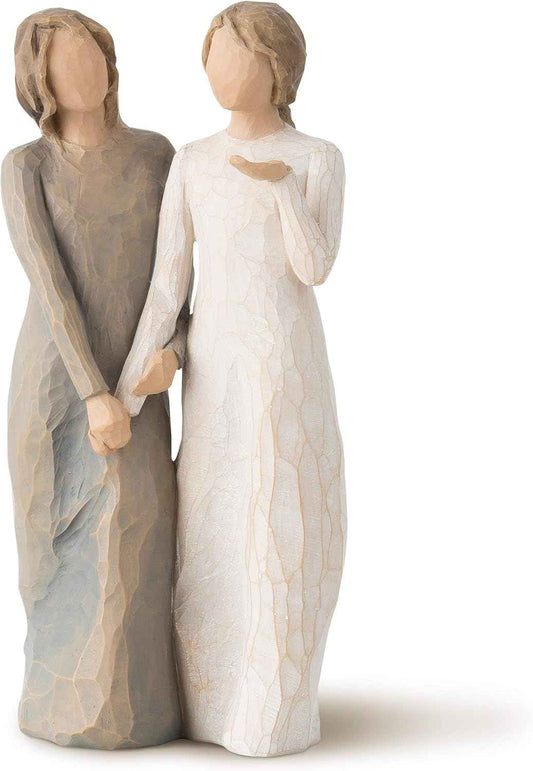 Willow Tree My Sister, My Friend, Walk with me. and Along The Way, We'll Share Everything, A Gift to Celebrate Supportive Friendships Among Women, Sisters, Co-Workers, Sculpted Hand-Painted Figure
