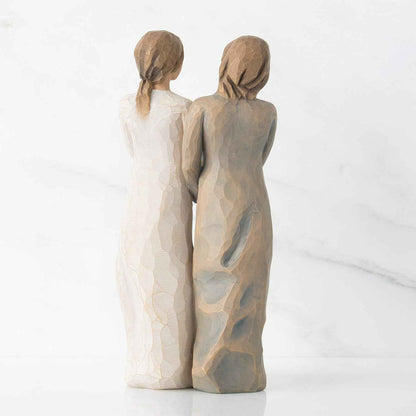 Willow Tree My Sister, My Friend, Walk with me. and Along The Way, We'll Share Everything, A Gift to Celebrate Supportive Friendships Among Women, Sisters, Co-Workers, Sculpted Hand-Painted Figure