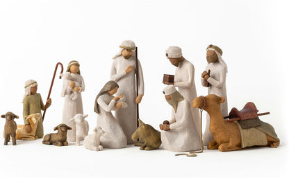 Willow Tree Nativity Starter Figures with The Three Wisemen Plus Camel, 13-Piece Set