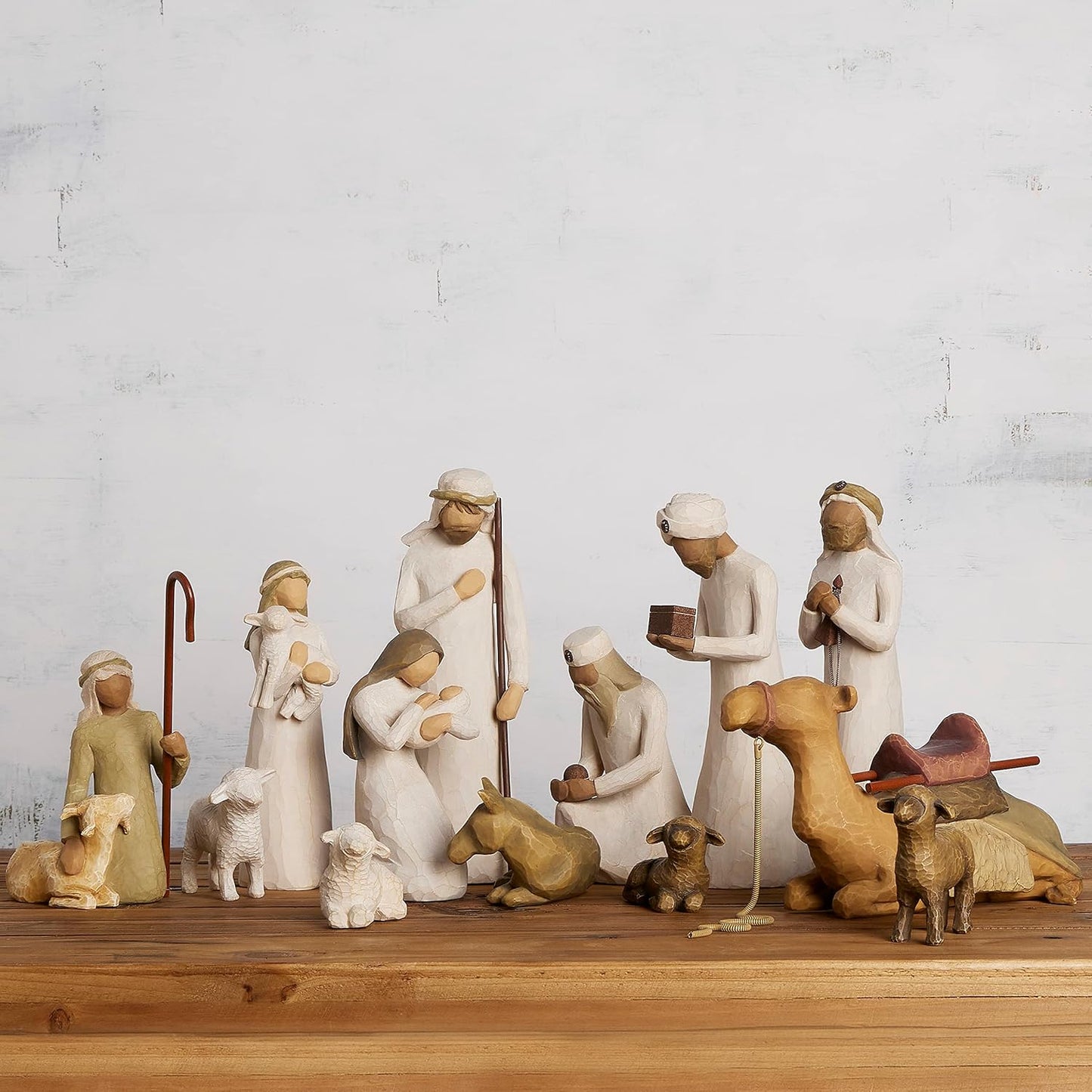 Willow Tree Nativity Starter Figures with The Three Wisemen Plus Camel, 13-Piece Set