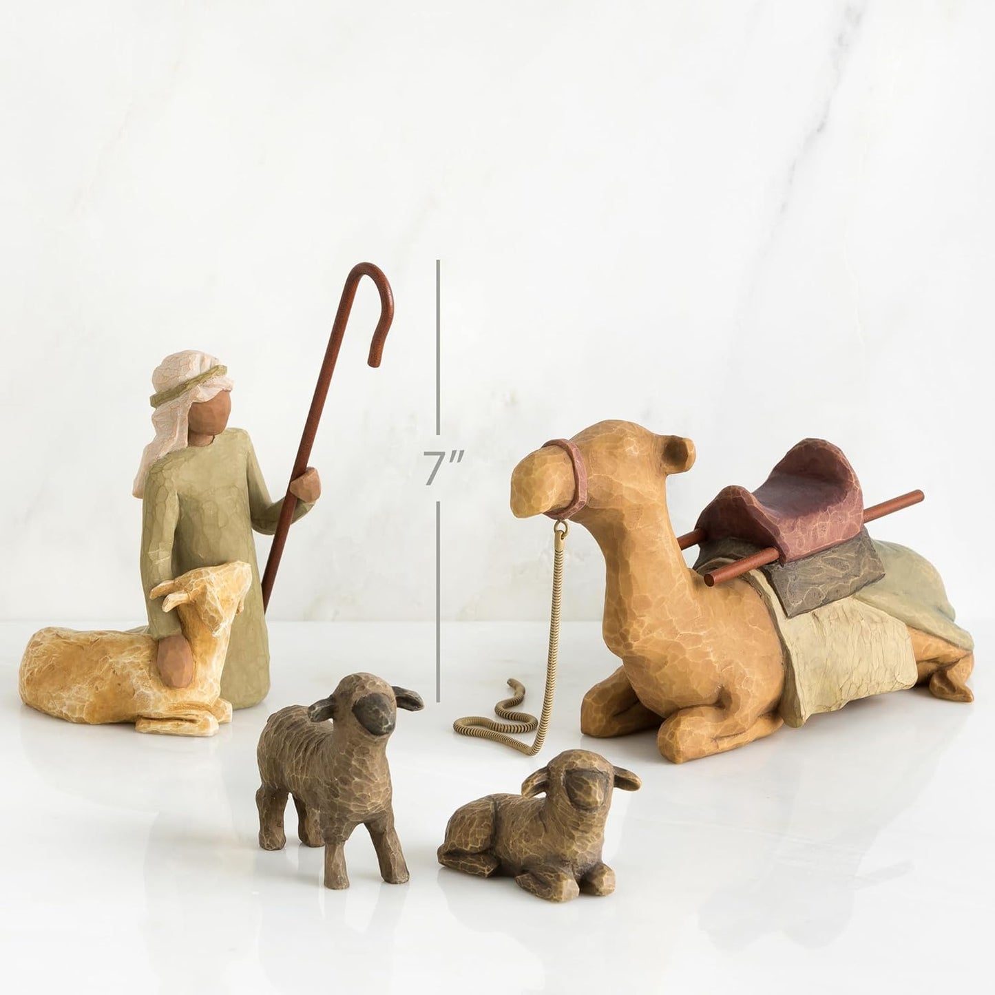 Willow Tree Nativity Starter Figures with The Three Wisemen Plus Camel, 13-Piece Set