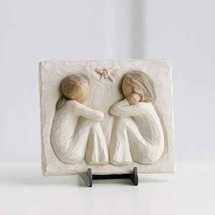 Willow Tree Friendship Plaque, Sculpted Hand-Painted