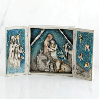 Willow Tree Starry Night Nativity, Sculpted Hand-Painted Nativity Triptych - BCGiftMall