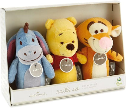Disney Winnie the Pooh, Eeyore, and Tigger Rattle Set for Baby by Hallmark