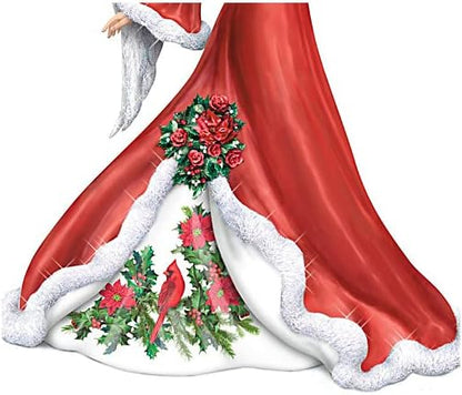 Wintery Interlude Hand-Painted Angel Figurine by Bradford Exchange