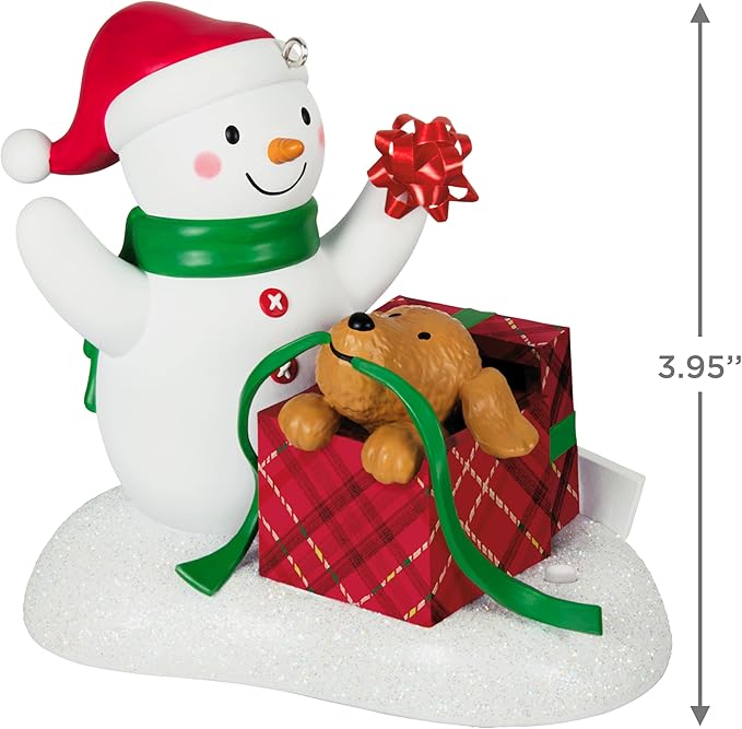 Hallmark Keepsake Christmas Ornament 2024, Wrapped Up in Christmas 2024 Musical, Snowman Collectors Gifts