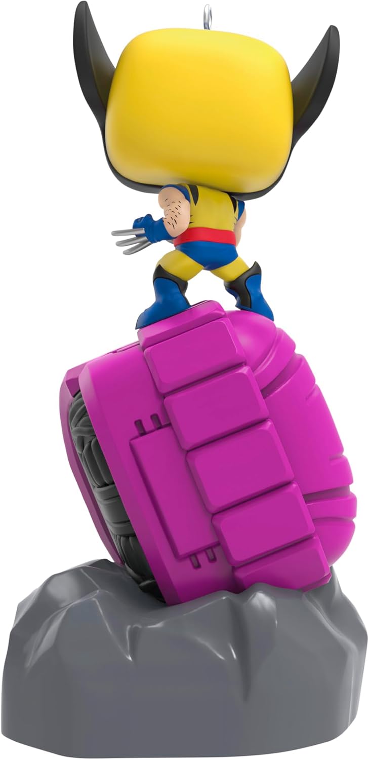 Hallmark 2025 Keepsake X-Men Christmas Ornament Wolverine Defeats Sentinel