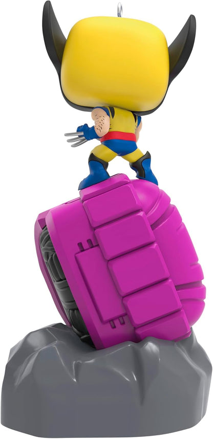 Hallmark 2025 Keepsake X-Men Christmas Ornament Wolverine Defeats Sentinel