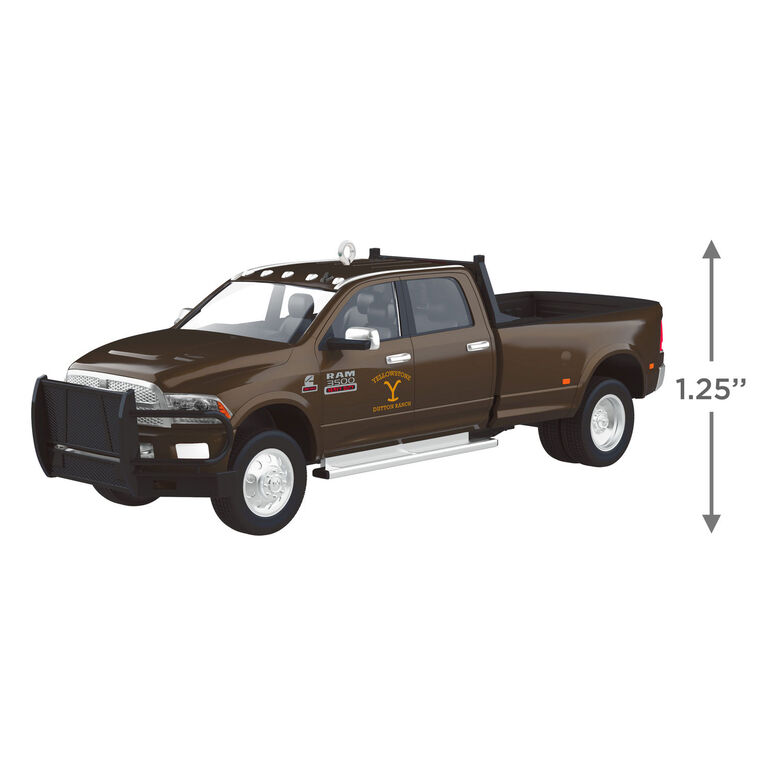 Hallmark Keepsake Christmas Ornament 2025, The Car's The Star Yellowstone 2014 Dodge Ram 3500, TV Show Gifts - BCGiftMall