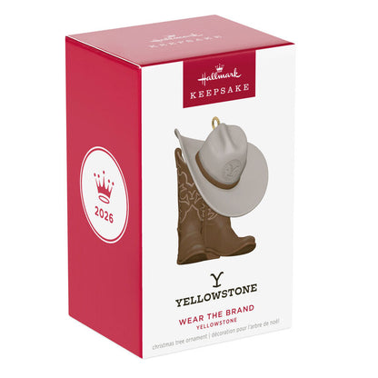 Hallmark 2026 Christmas Ornament Yellowstone Wear the Brand