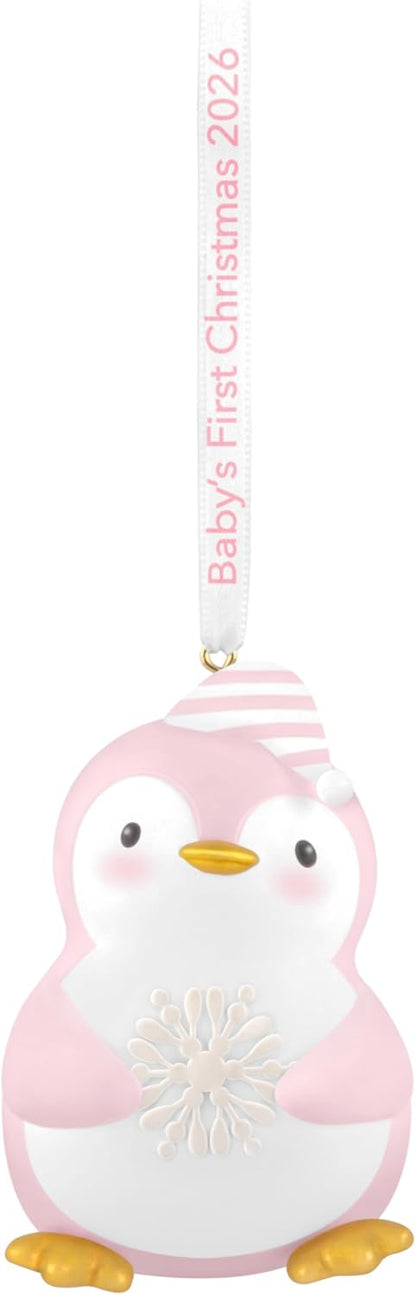 Hallmark Keepsake Christmas Ornament 2026, Baby Girl's First Christmas Penguin