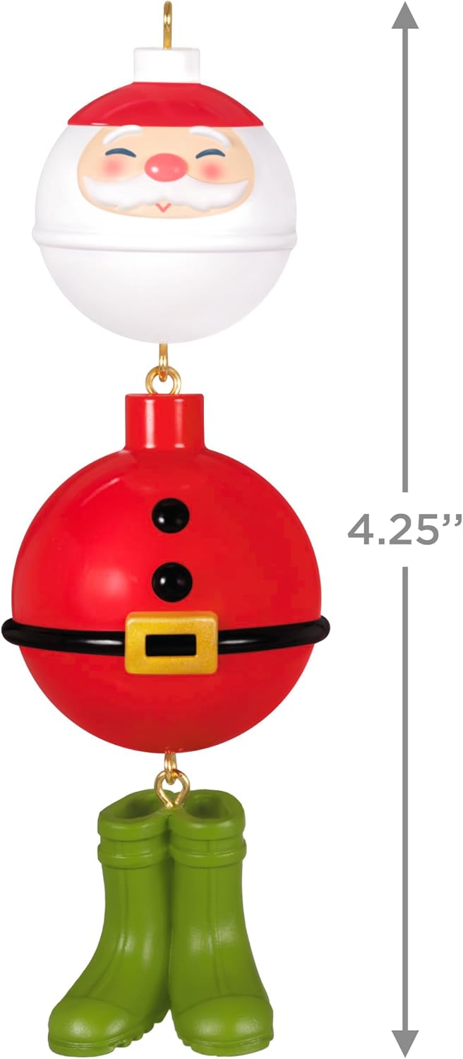 Hallmark Keepsake Christmas Ornament 2025, Hooked on Santa, Outdoors Gifts