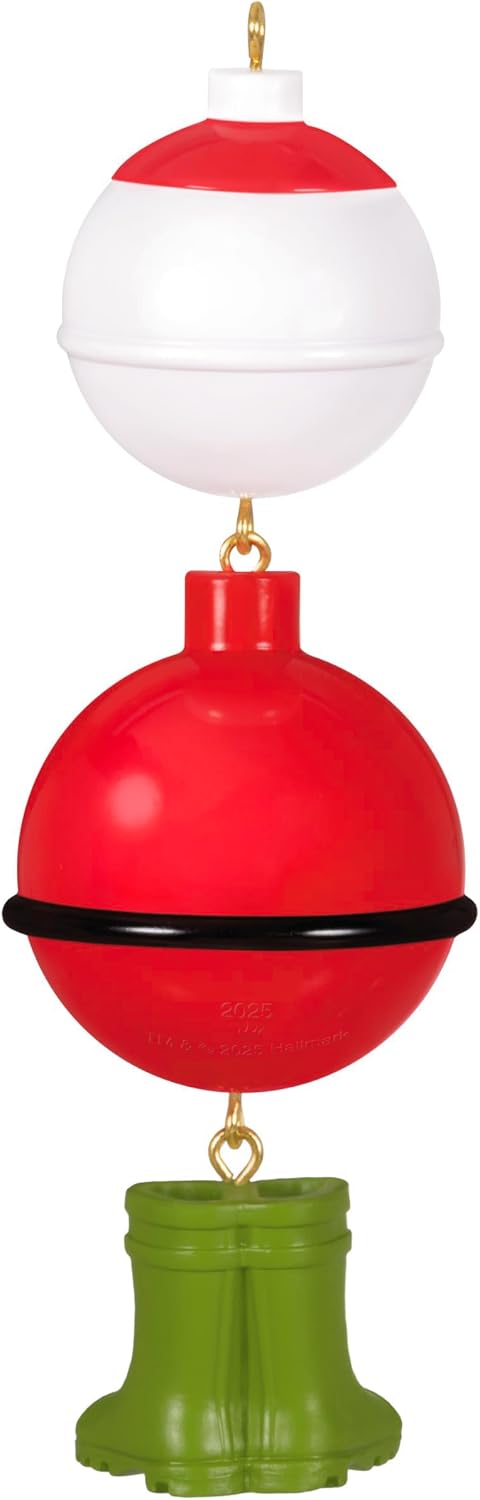 Hallmark Keepsake Christmas Ornament 2025, Hooked on Santa, Outdoors Gifts