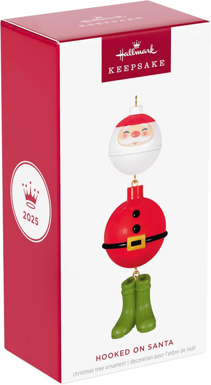 Hallmark Keepsake Christmas Ornament 2025, Hooked on Santa, Outdoors Gifts