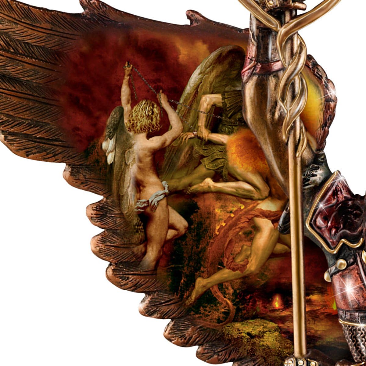 Howard David Johnson St. Raphael: Merciful Healer Cold-Cast Bronze Sculpture by The Bradford Exchange